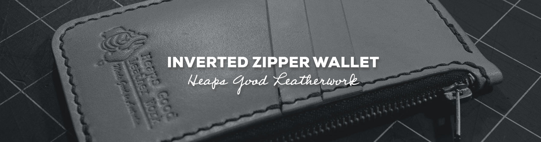 Gift Idea: Inverted Zipper Wallet with Heaps Good Leather Work