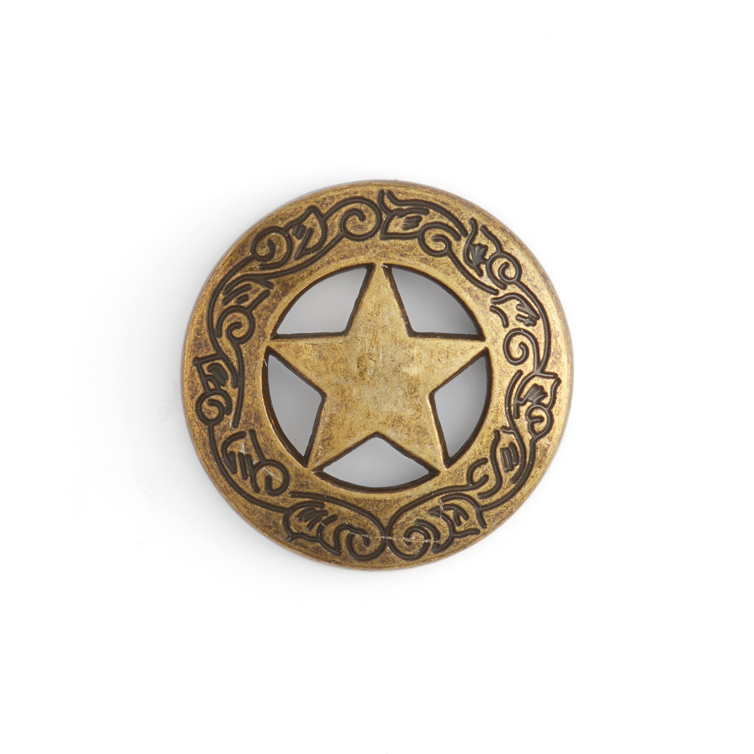 Star Badge Concho Gold